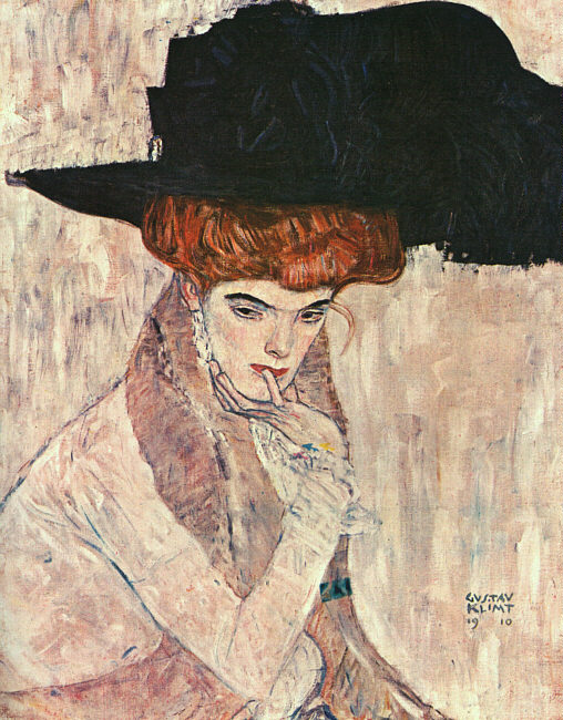 Gustav Klimt - The Black Feather Hat 1910